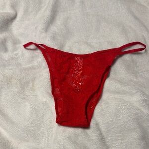 Victoria's Secret Red Lace Panties